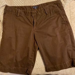 Dark brown walking shorts